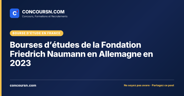 Illustration de l’article : Bourses d’études de la Fondation Friedrich Naumann en Allemagne en 2023