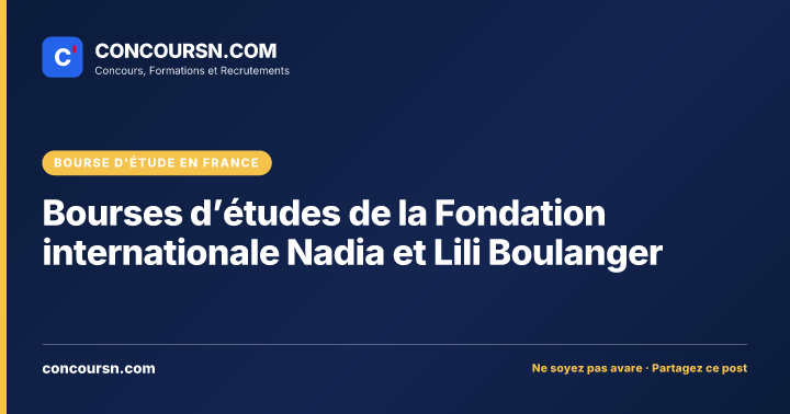 Illustration de l’article : Bourses d’études de la Fondation internationale Nadia et Lili Boulanger
