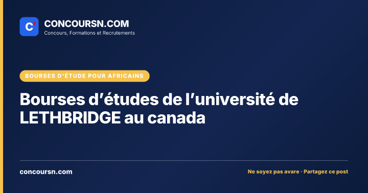Illustration de l’article : Bourses d’études de l’université de LETHBRIDGE au canada