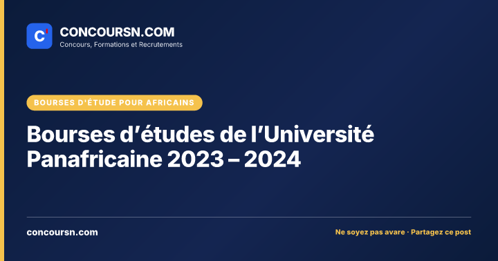 Illustration de l’article : Bourses d’études de l’Université Panafricaine 2023 – 2024