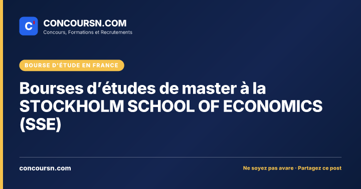 Illustration de l’article : Bourses d’études de master à la STOCKHOLM SCHOOL OF ECONOMICS (SSE)