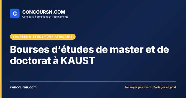 Illustration de l’article : Bourses d’études de master et de doctorat à KAUST