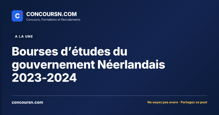 Illustration de l’article : Bourses d’études du gouvernement Néerlandais 2023-2024