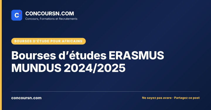 Illustration de l’article : Bourses d’études ERASMUS MUNDUS 2024/2025