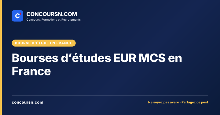 Illustration de l’article : Bourses d’études EUR MCS en France