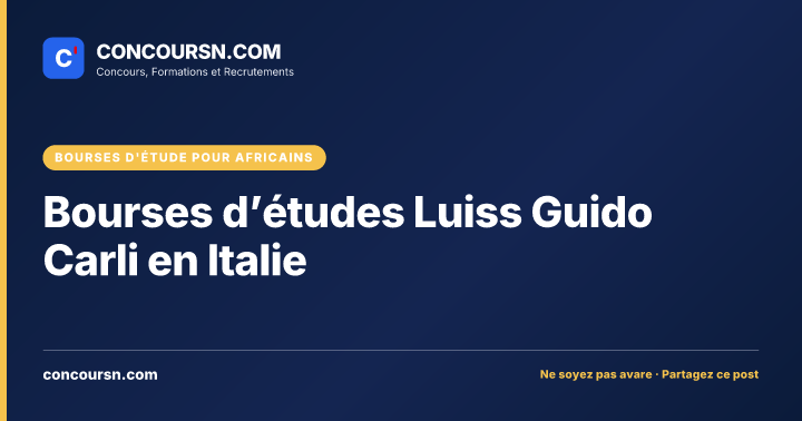 Illustration de l’article : Bourses d’études Luiss Guido Carli en Italie