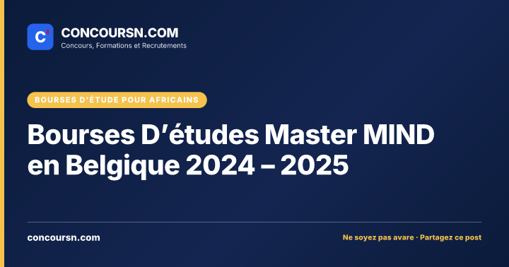 Illustration de l’article : Bourses D’études Master MIND en Belgique 2024 – 2025