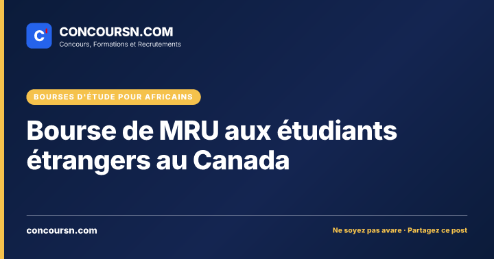 Illustration de l’article : Bourse de MRU aux étudiants étrangers au Canada