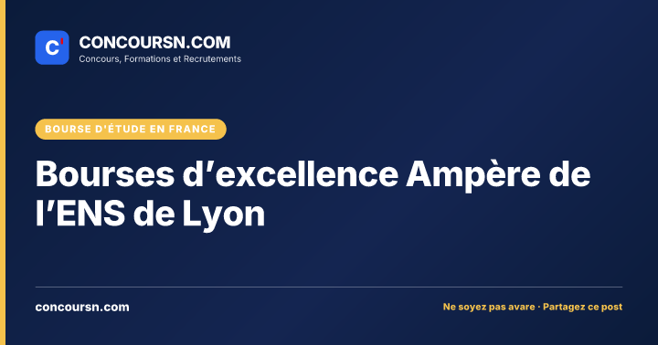 Illustration de l’article : Bourses d’excellence Ampère de l’ENS de Lyon