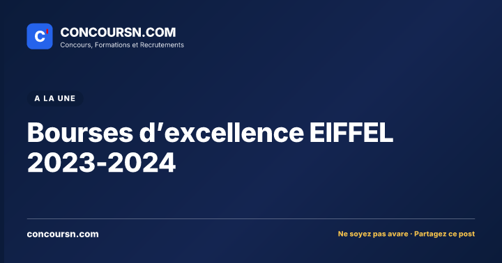 Illustration de l’article : Bourses d’excellence EIFFEL 2023-2024