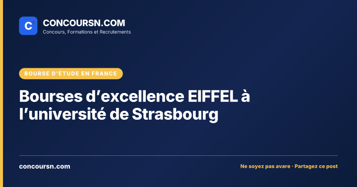 Illustration de l’article : Bourses d’excellence EIFFEL à l’université de Strasbourg