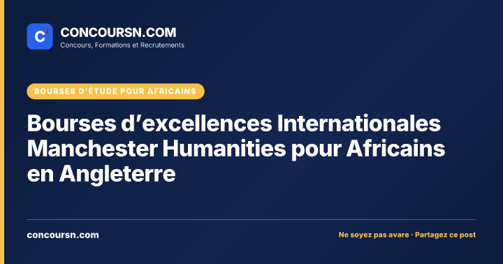 Illustration de l’article : Bourses d’excellences Internationales Manchester Humanities pour Africains en Angleterre
