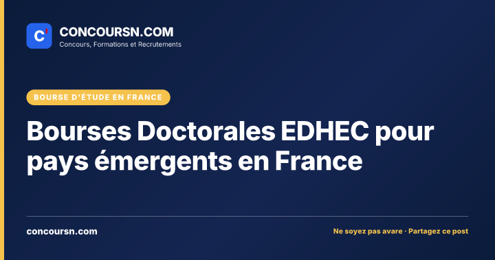 Illustration de l’article : Bourses Doctorales EDHEC pour pays émergents en France