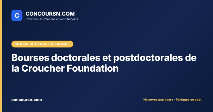 Illustration de l’article : Bourses doctorales et postdoctorales de la Croucher Foundation