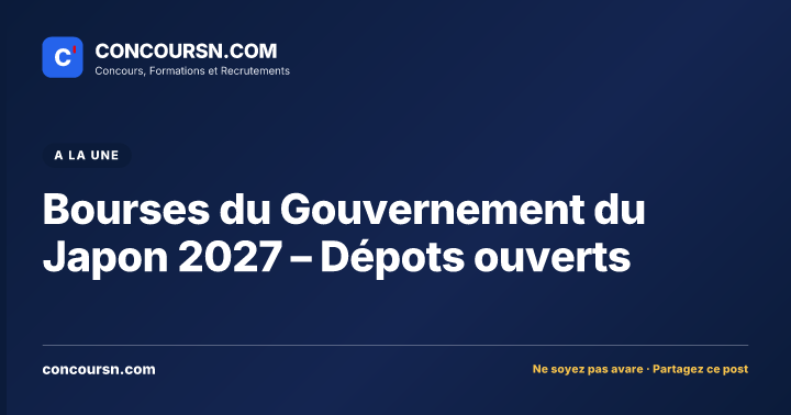 Illustration de l’article : Bourses du Gouvernement du Japon 2027 – Dépots ouverts