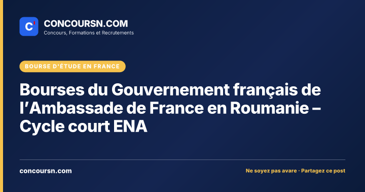 Illustration de l’article : Bourses du Gouvernement français de l’Ambassade de France en Roumanie – Cycle court ENA