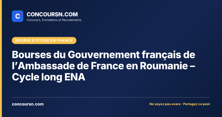 Illustration de l’article : Bourses du Gouvernement français de l’Ambassade de France en Roumanie – Cycle long ENA