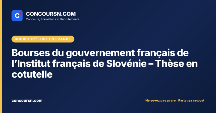 Illustration de l’article : Bourses du gouvernement français de l’Institut français de Slovénie – Thèse en cotutelle