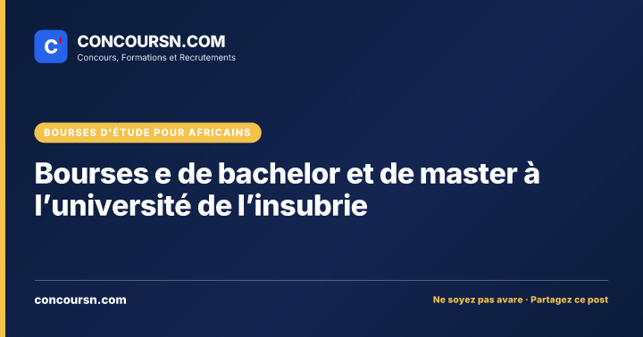 Illustration de l’article : Bourses e de bachelor et de master à l’université de l’insubrie