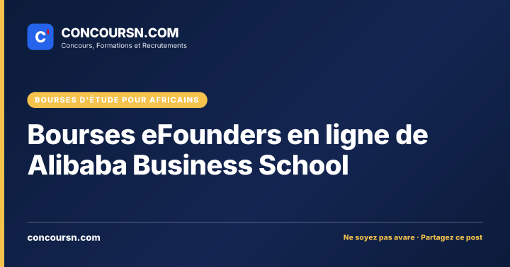 Illustration de l’article : Bourses eFounders en ligne de Alibaba Business School