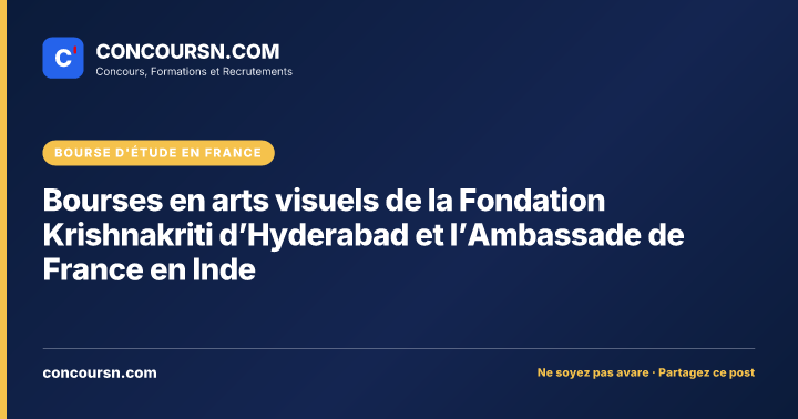 Illustration de l’article : Bourses en arts visuels de la Fondation Krishnakriti d’Hyderabad et l’Ambassade de France en Inde