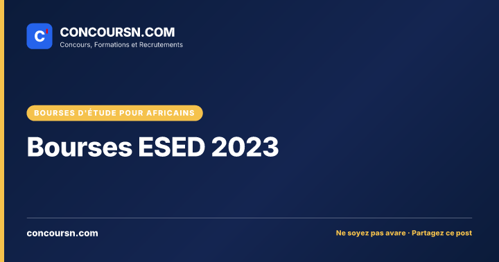 Illustration de l’article : Bourses ESED 2023
