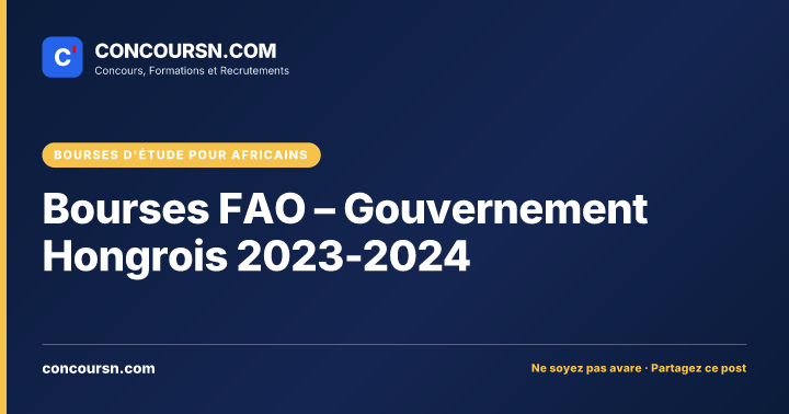 Illustration de l’article : Bourses FAO – Gouvernement Hongrois 2023-2024