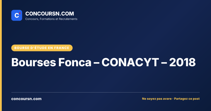 Illustration de l’article : Bourses Fonca – CONACYT – 2018