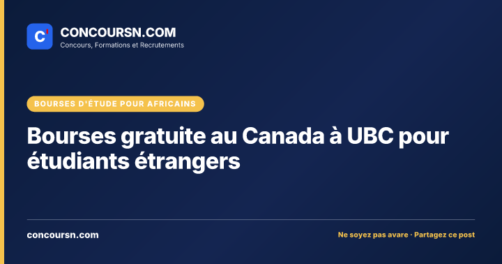 Illustration de l’article : Bourses gratuite au Canada à UBC pour étudiants étrangers