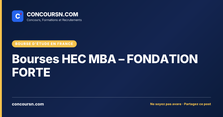 Illustration de l’article : Bourses HEC MBA – FONDATION FORTE