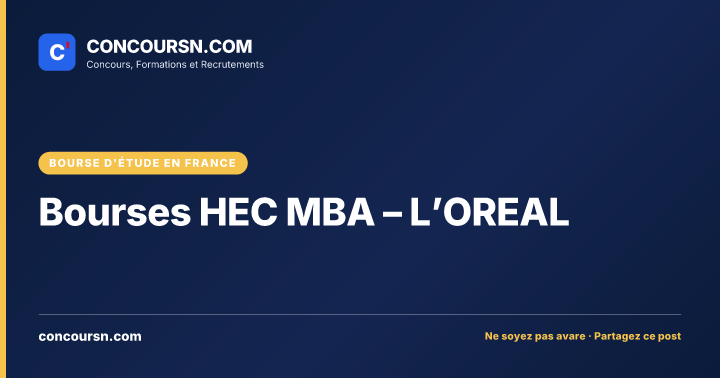 Illustration de l’article : Bourses HEC MBA – L’OREAL