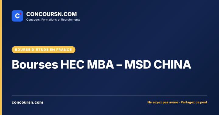 Illustration de l’article : Bourses HEC MBA – MSD CHINA