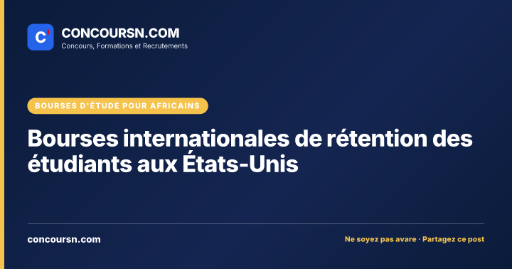 Illustration de l’article : Bourses internationales de rétention des étudiants aux États-Unis