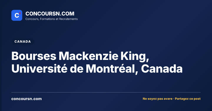 Illustration de l’article : Bourses Mackenzie King, Université de Montréal, Canada