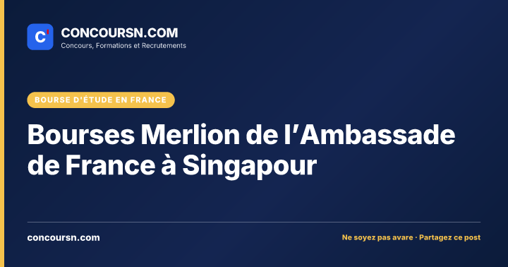 Illustration de l’article : Bourses Merlion de l’Ambassade de France à Singapour