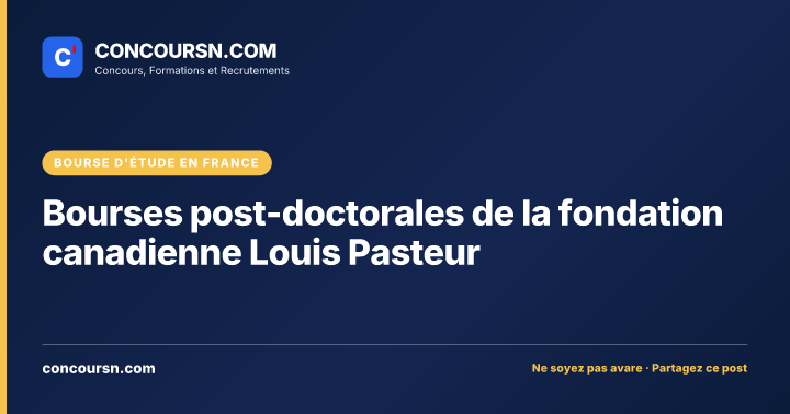 Illustration de l’article : Bourses post-doctorales de la fondation canadienne Louis Pasteur
