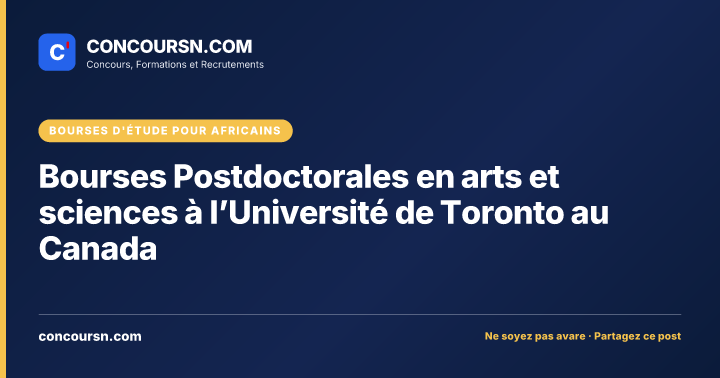 Illustration de l’article : Bourses Postdoctorales en arts et sciences à l’Université de Toronto au Canada