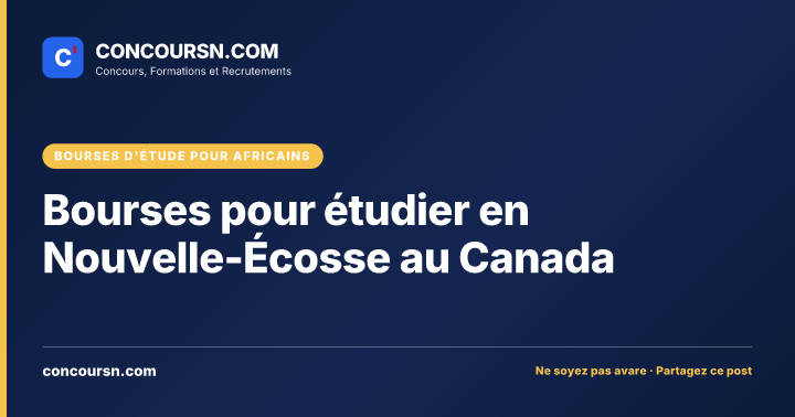 Bourses pour étudier en Nouvelle-Écosse au Canada