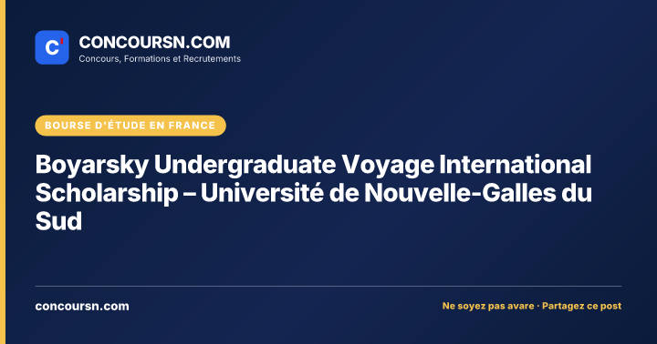 Illustration de l’article : Boyarsky Undergraduate Voyage International Scholarship – Université de Nouvelle-Galles du Sud