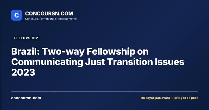 Illustration de l’article : Brazil: Two-way Fellowship on Communicating Just Transition Issues 2023