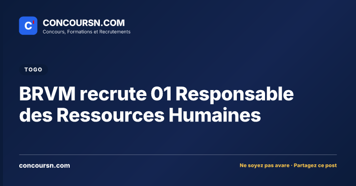 Illustration de l’article : BRVM recrute 01 Responsable des Ressources Humaines