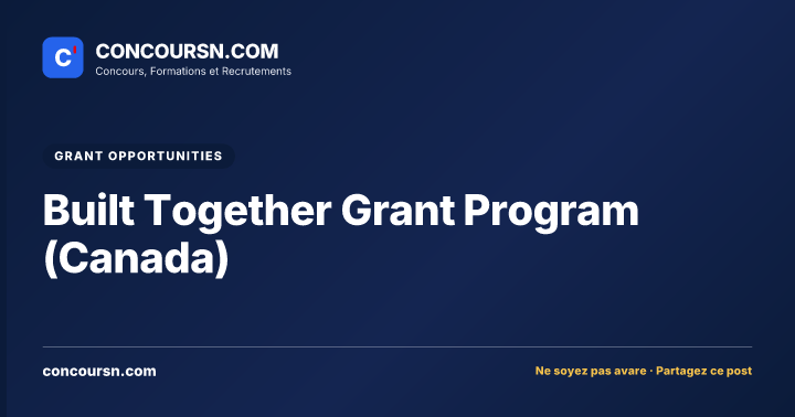 Illustration de l’article : Built Together Grant Program (Canada)