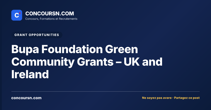 Illustration de l’article : Bupa Foundation Green Community Grants – UK and Ireland