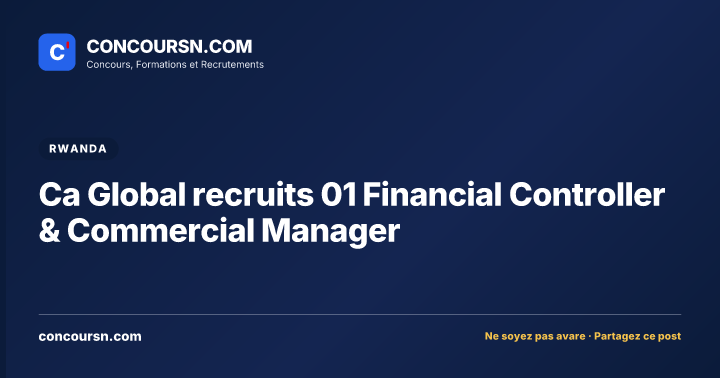 Illustration de l’article : Ca Global recruits 01 Financial Controller & Commercial Manager