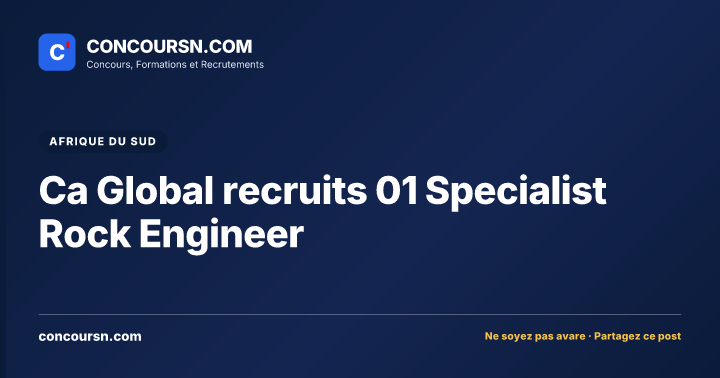 Illustration de l’article : Ca Global recruits 01 Specialist Rock Engineer