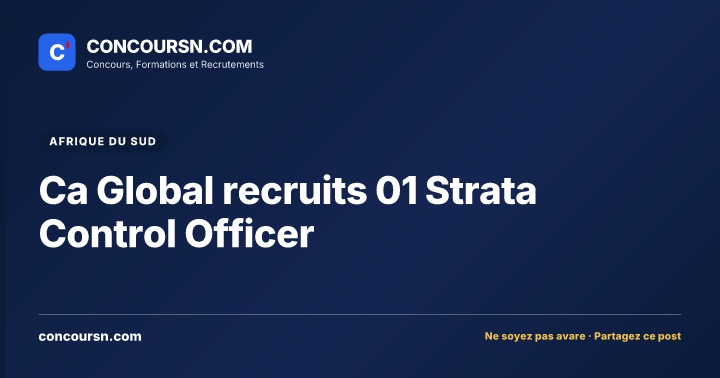 Illustration de l’article : Ca Global recruits 01 Strata Control Officer