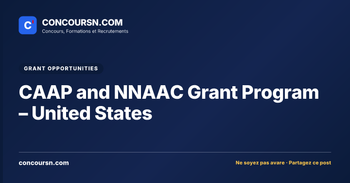 Illustration de l’article : CAAP and NNAAC Grant Program – United States
