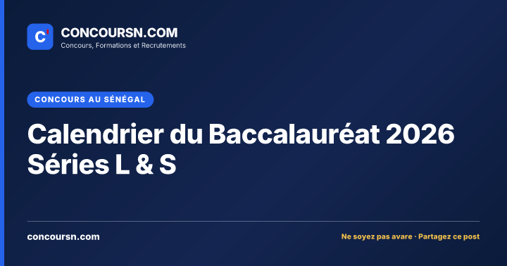 Illustration de l’article : Calendrier du Baccalauréat 2026 Séries L & S