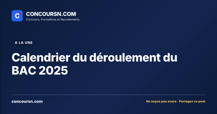 Illustration de l’article : Calendrier du déroulement du BAC 2025