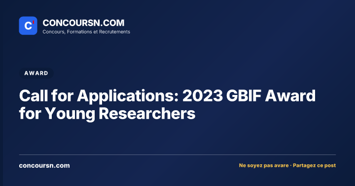 Illustration de l’article : Call for Applications: 2023 GBIF Award for Young Researchers